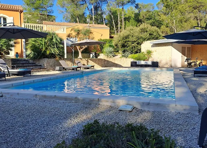 Palmier Avec Piscine Chauffee Privee Proche D'uzes Et Anduze Cannes-et-Clairan